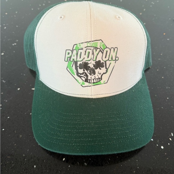 Green and White Paddy On Hat - Picture 2 of 4